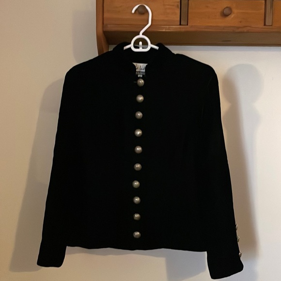 Lucia Lukken Jackets & Coats Vintage Lucia Lukken Black Velvet